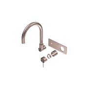 Mecca Wall Basin/Bath Mixer Swivel Spout Trim Kits Only Brushed Bronze gallery detail image