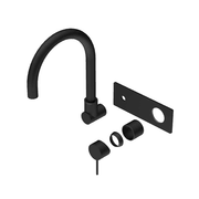 Mecca Wall Basin/Bath Mixer Swivel Spout Trim Kits Only Matte Black gallery detail image