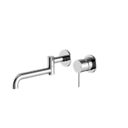 Mecca Wall Basin/Bath Mixer Swivel Spout 225mm Chrome gallery detail image