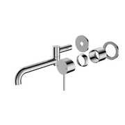 Mecca Wall Basin/Bath Mixer Swivel Spout 225mm Trim Kits Only Chrome gallery detail image