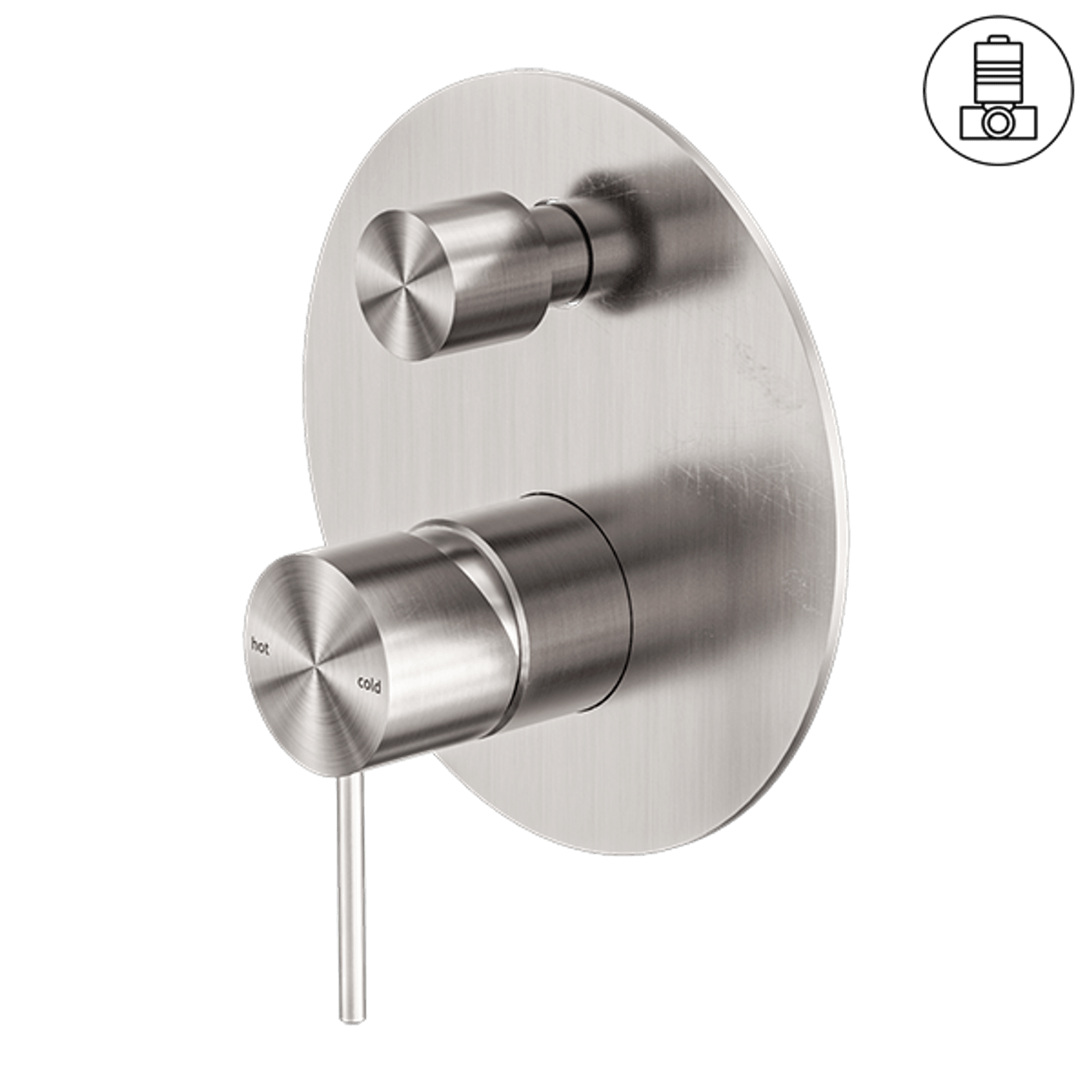 Mecca Shower Mixer With Divertor Brushed Nickel gallery detail image