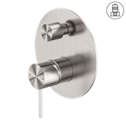 Mecca Shower Mixer With Divertor Brushed Nickel gallery detail image