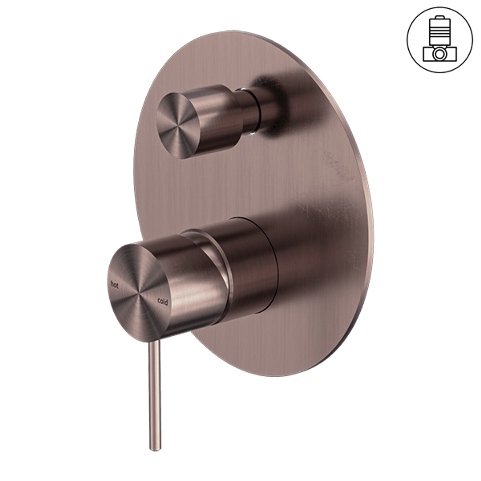 Mecca Shower Mixer With Divertor Brushed Bronze gallery detail image