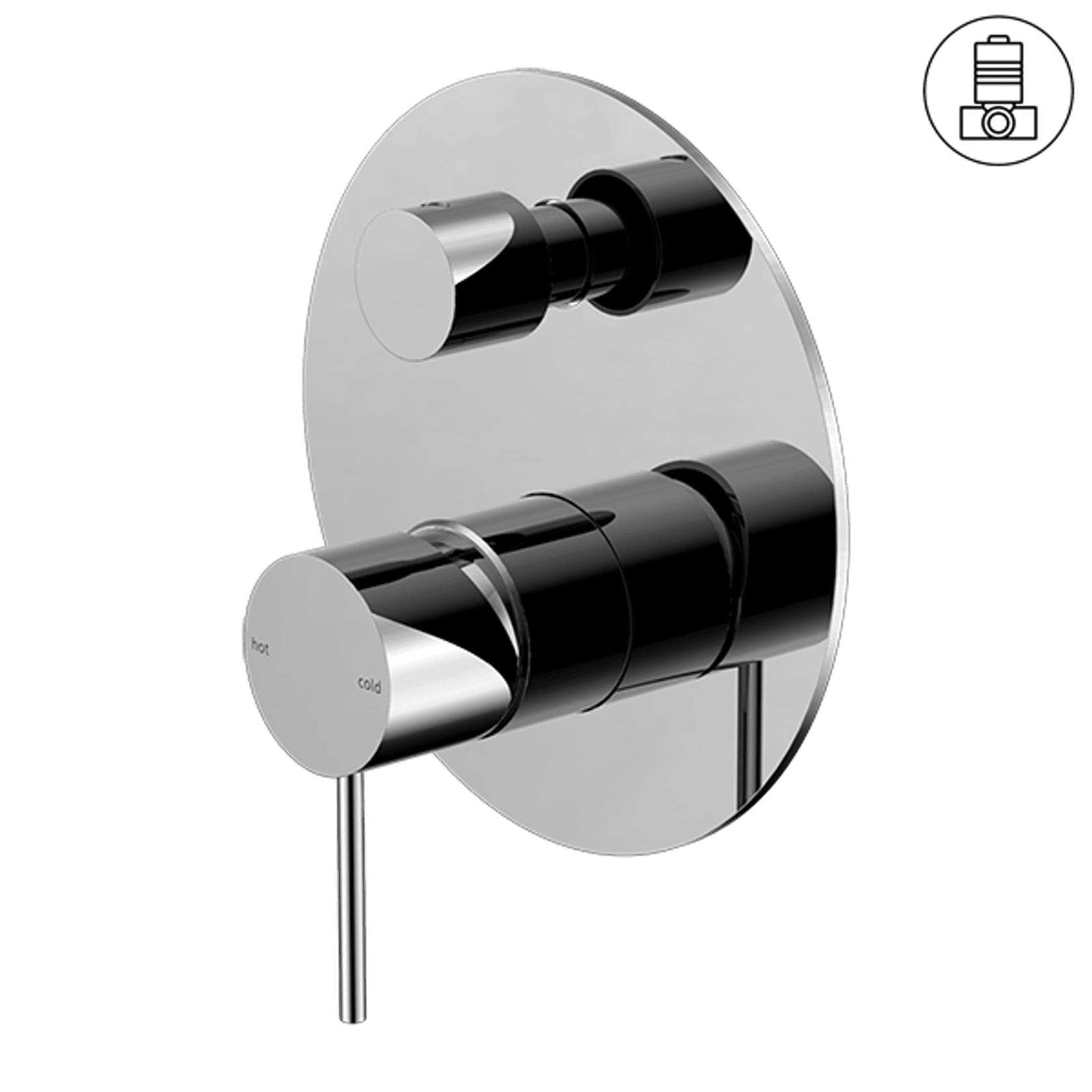 Mecca Shower Mixer With Divertor Chrome gallery detail image