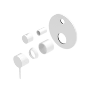 Mecca Shower Mixer With Divertor Trim Kits Only Matte White gallery detail image