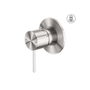 Mecca Shower Mixer 80mm Plate Brushed Nickel gallery detail image