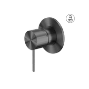 Mecca Shower Mixer 80mm Plate Gun Metal gallery detail image