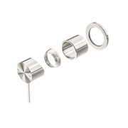 Mecca Shower Mixer 60mm Plate Trim Kits Only Brushed Nickel gallery detail image