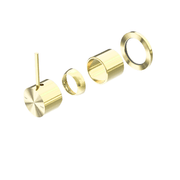 Mecca Shower Mixer 60mm Handle Up Plate Trim Kits Only Brushed Gold gallery detail image