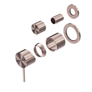 Mecca Shower Mixer With Divertor Separate Back Plate Trim Kits Only Brushed Bronze gallery detail image