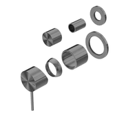 Mecca Shower Mixer With Divertor Separate Back Plate Trim Kits Only Gun Metal gallery detail image