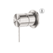 Mecca Shower Mixer 60mm Plate Brushed Nickel gallery detail image