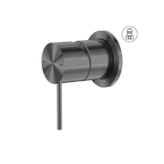 Mecca Shower Mixer 60mm Plate Gun Metal gallery detail image