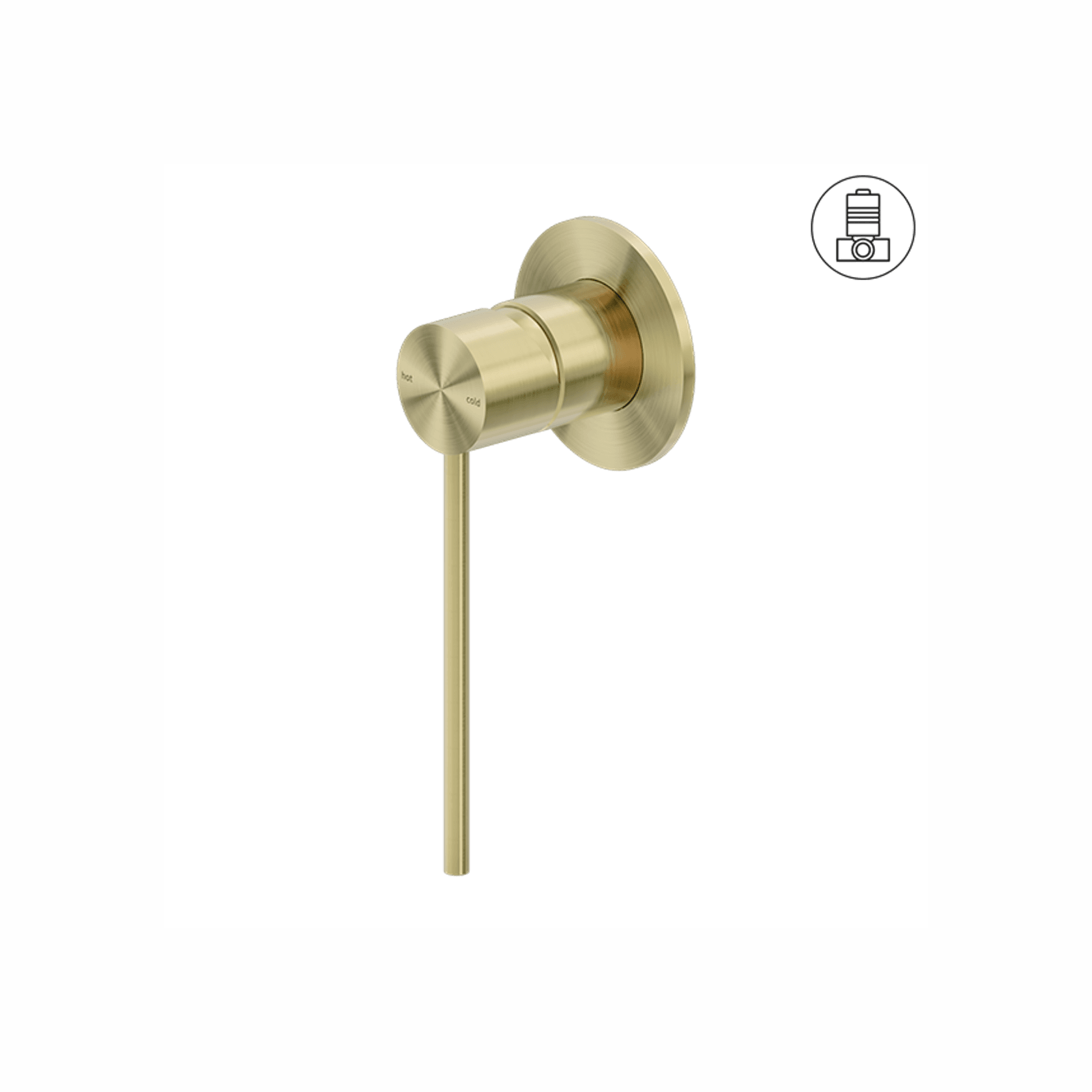 Mecca Care Shower Mixer Brushed Gold gallery detail image
