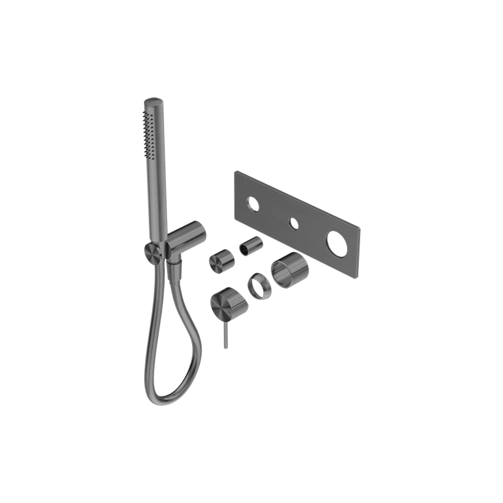 Mecca Shower Mixer Divertor System Trim Kits Only Gun Metal gallery detail image