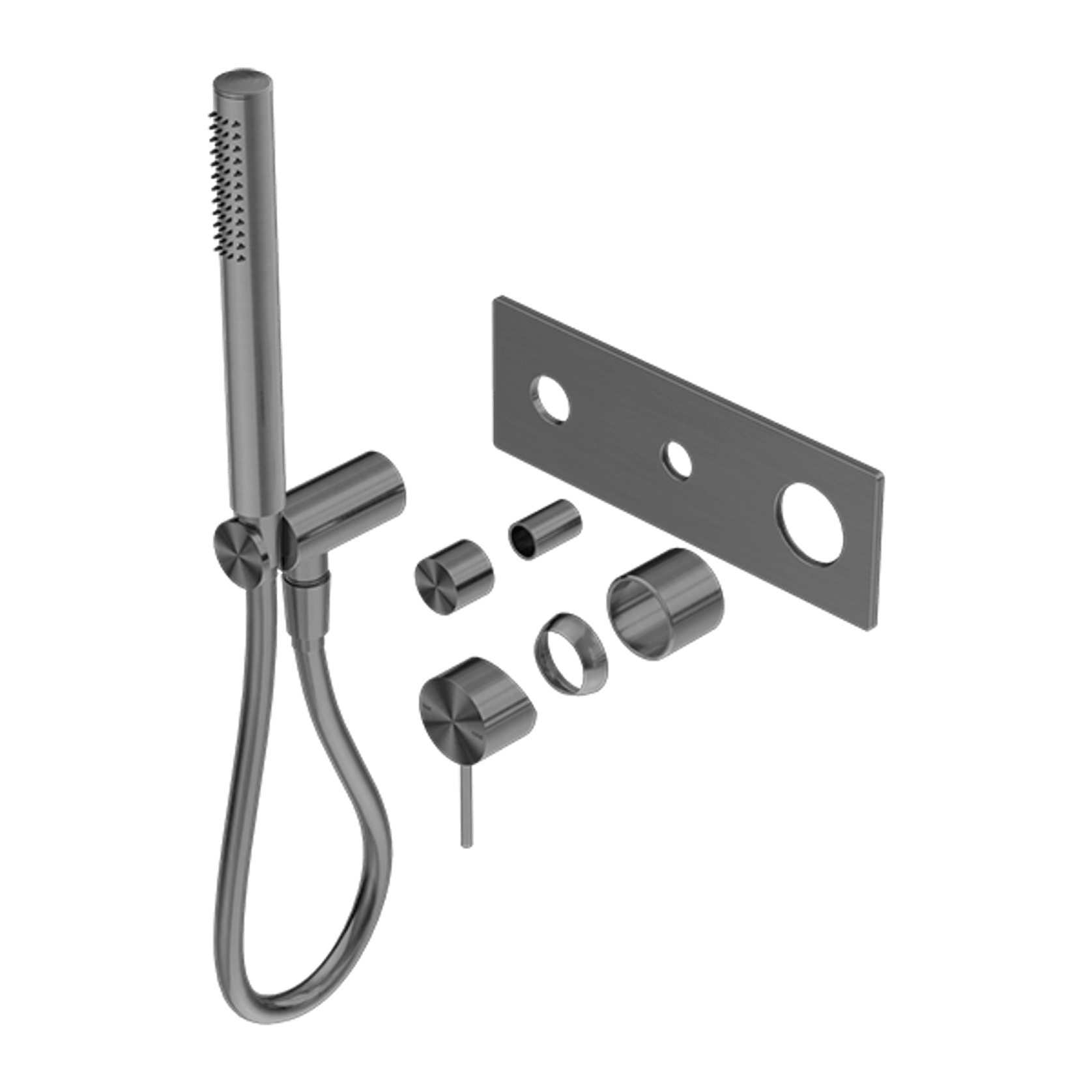 Mecca Shower Mixer Divertor System Trim Kits Only Gun Metal gallery detail image