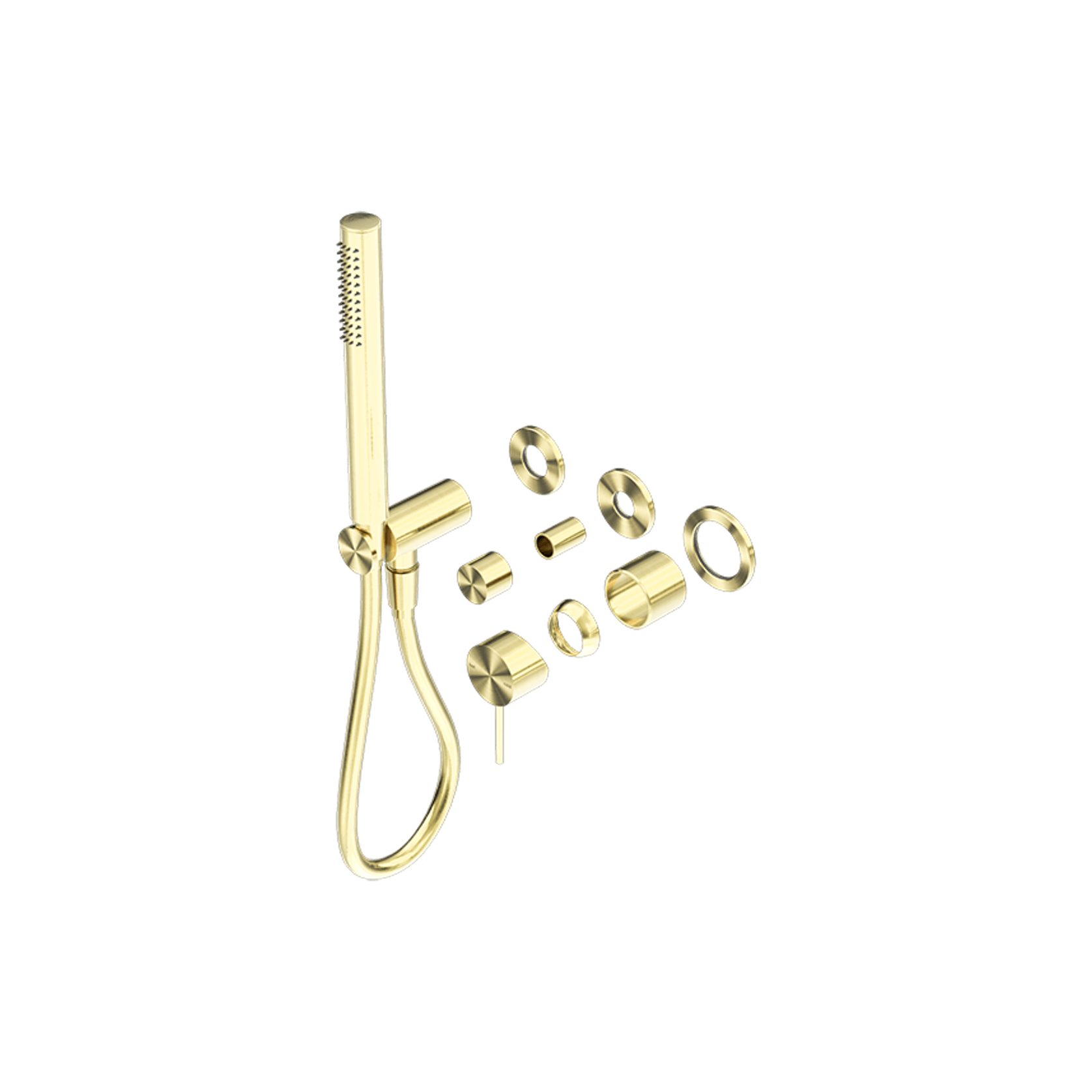 Mecca Shower Mixer Divertor System Separate Back Plate Trim Kits Only Brushed Gold gallery detail image