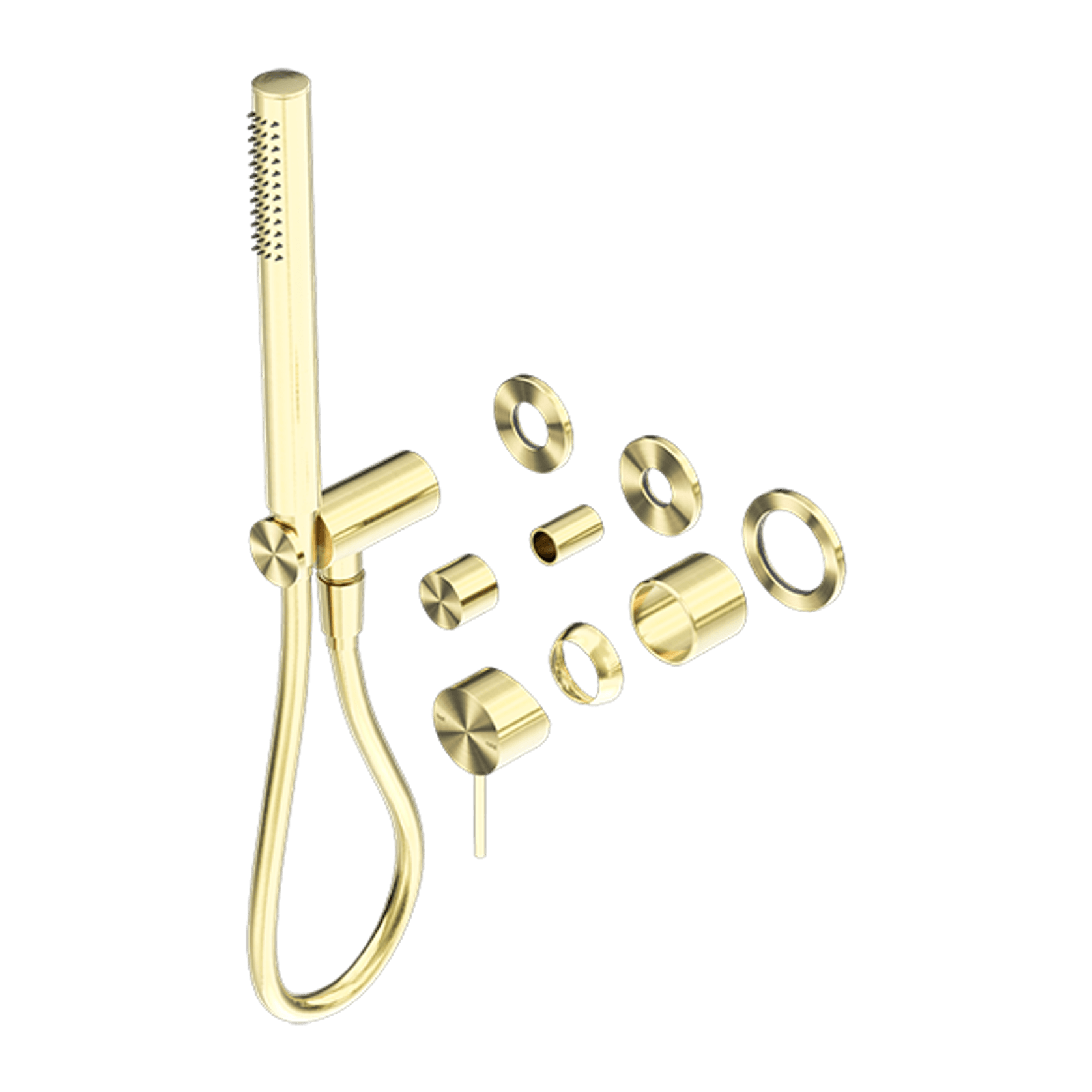 Mecca Shower Mixer Divertor System Separate Back Plate Trim Kits Only Brushed Gold gallery detail image