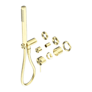 Mecca Shower Mixer Divertor System Separate Back Plate Trim Kits Only Brushed Gold gallery detail image