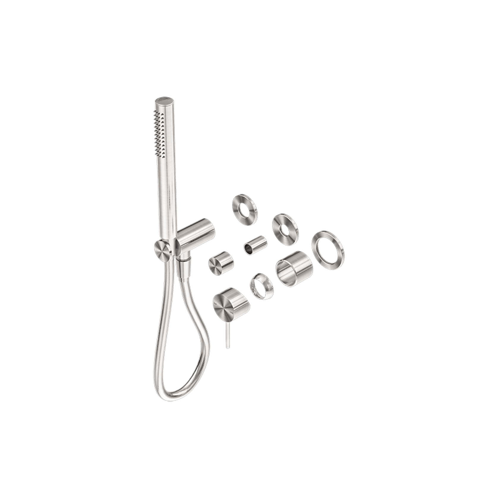 Mecca Shower Mixer Divertor System Separate Back Plate Trim Kits Only Brushed Nickel gallery detail image