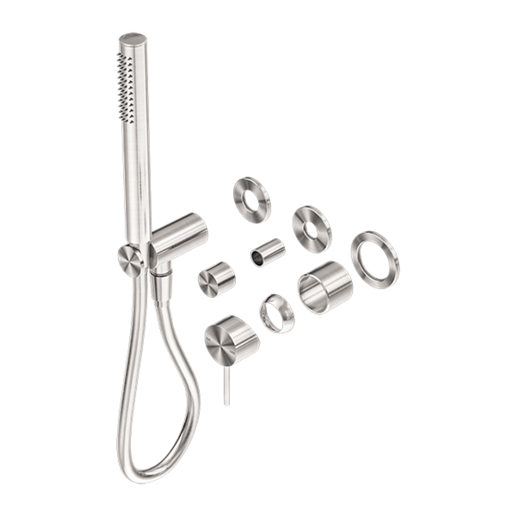 Mecca Shower Mixer Divertor System Separate Back Plate Trim Kits Only Brushed Nickel gallery detail image