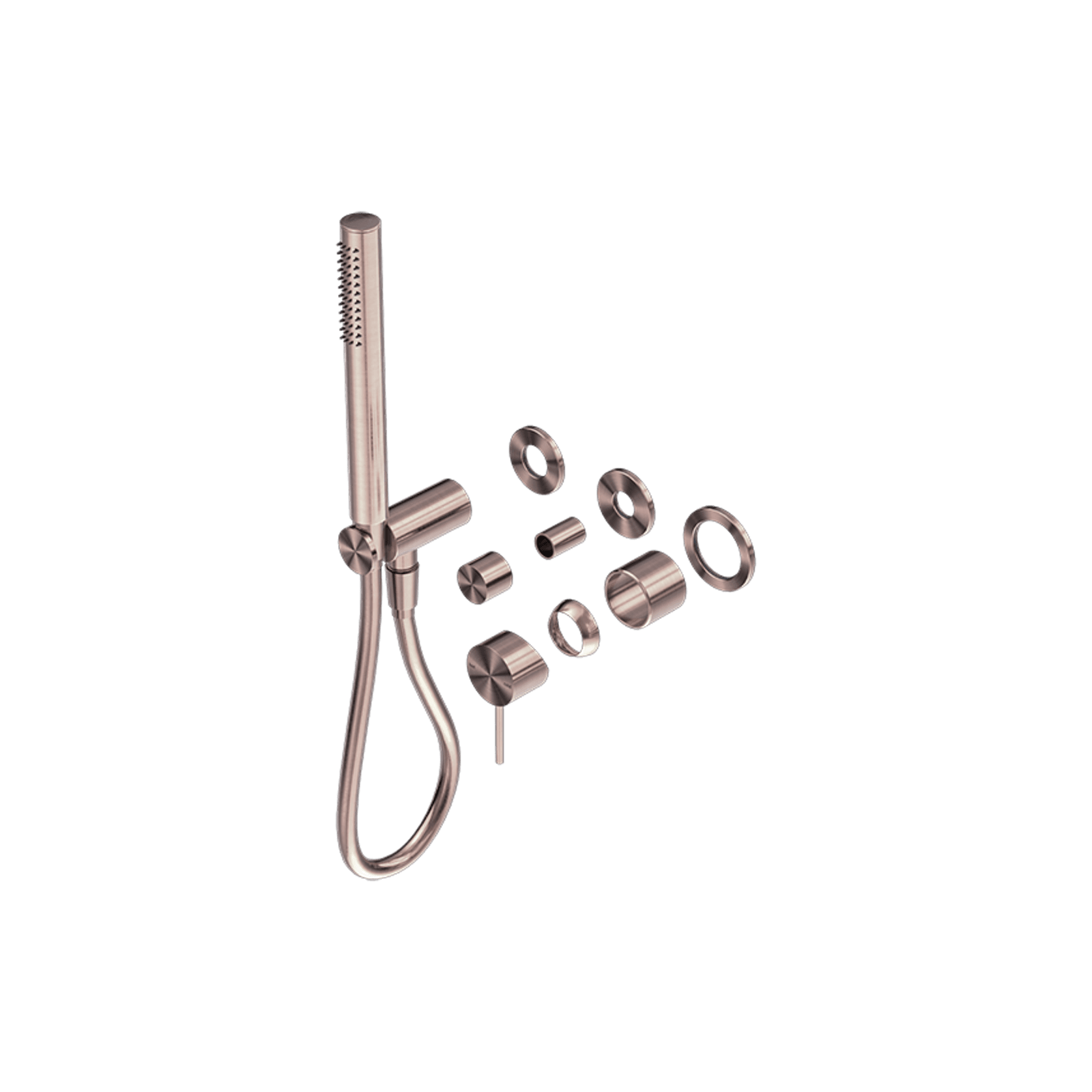 Mecca Shower Mixer Divertor System Separate Back Plate Trim Kits Only Brushed Bronze gallery detail image