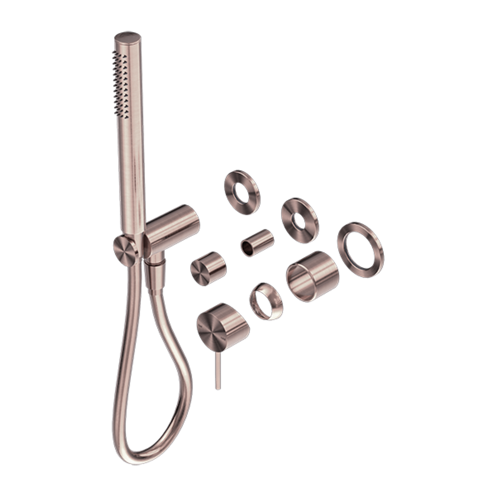 Mecca Shower Mixer Divertor System Separate Back Plate Trim Kits Only Brushed Bronze gallery detail image