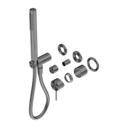 Mecca Shower Mixer Divertor System Separate Back Plate Trim Kits Only Gun Metal gallery detail image