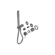 Mecca Shower Mixer Divertor System Separate Back Plate Trim Kits Only Gun Metal gallery detail image