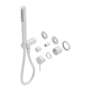 Mecca Shower Mixer Divertor System Separate Back Plate Trim Kits Only Matte White gallery detail image