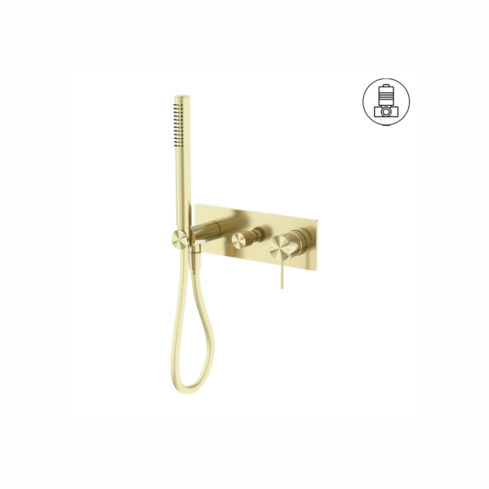 Mecca Shower Mixer Divertor System Brushed Gold gallery detail image