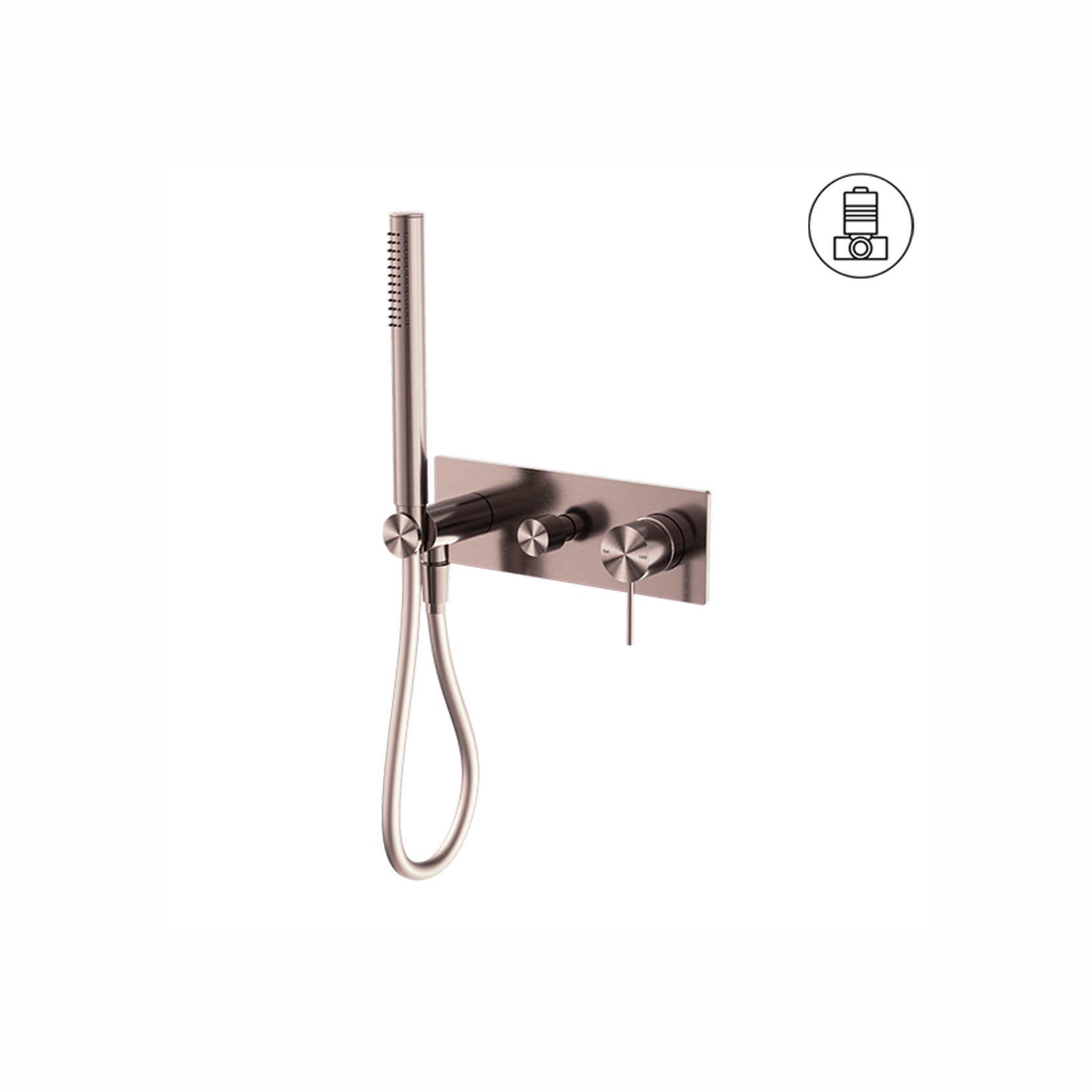 Mecca Shower Mixer Divertor System Brushed Bronze gallery detail image