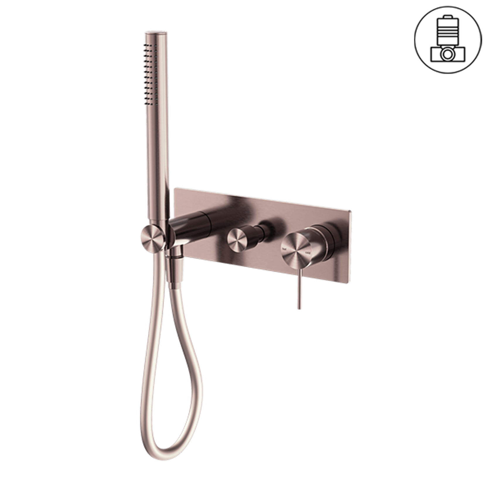 Mecca Shower Mixer Divertor System Brushed Bronze gallery detail image