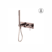Mecca Shower Mixer Divertor System Brushed Bronze gallery detail image
