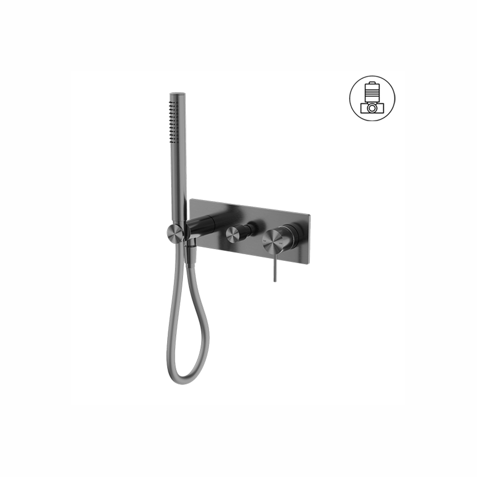 Mecca Shower Mixer Divertor System Gun Metal gallery detail image