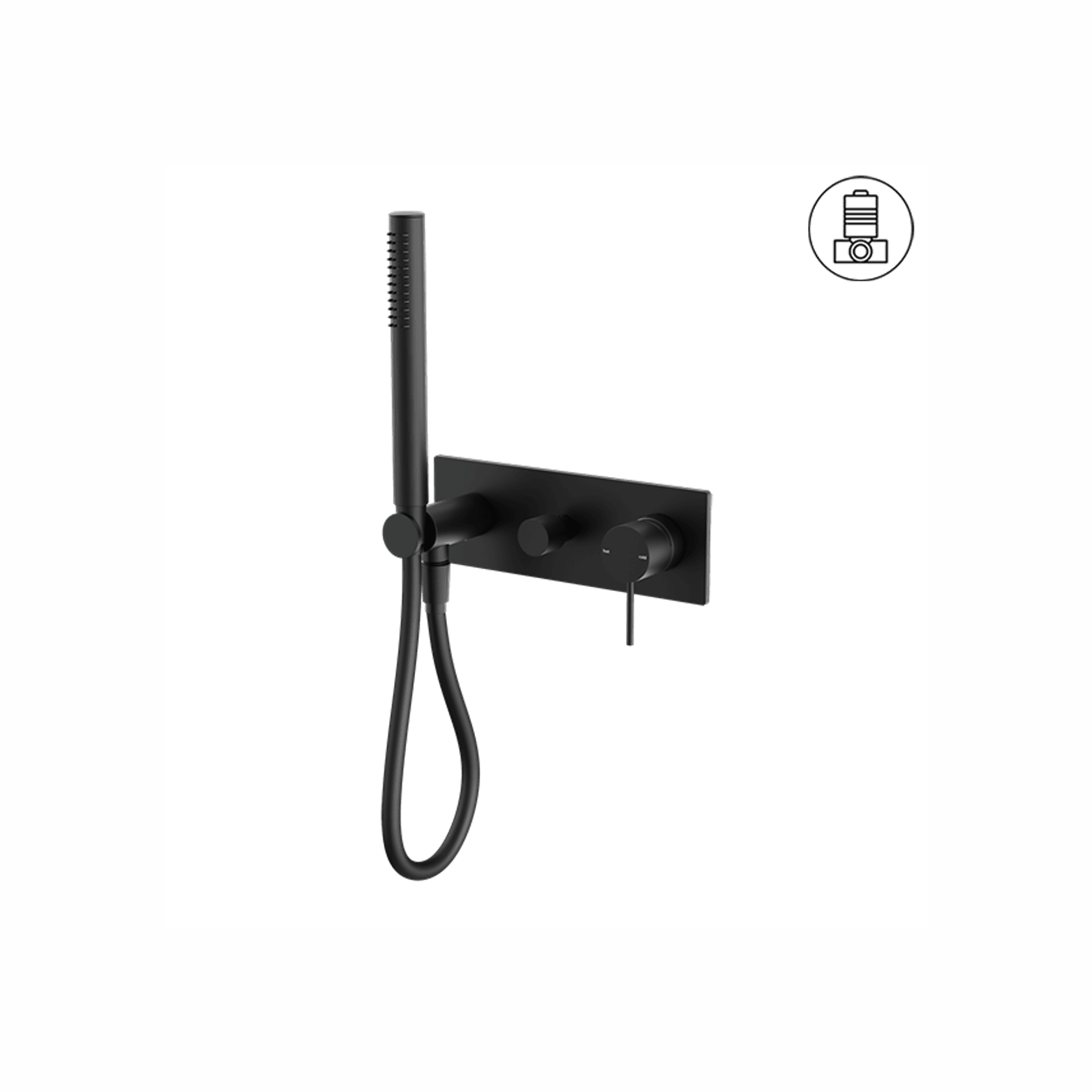 Mecca Shower Mixer Divertor System Matte Black gallery detail image