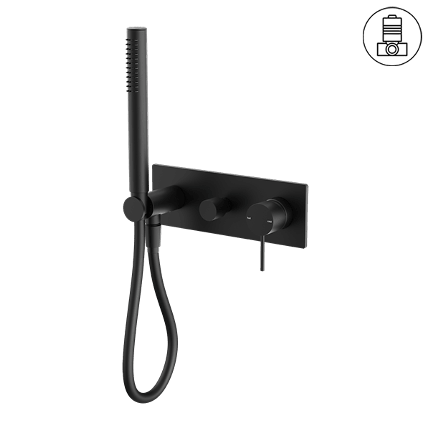 Mecca Shower Mixer Divertor System Matte Black gallery detail image