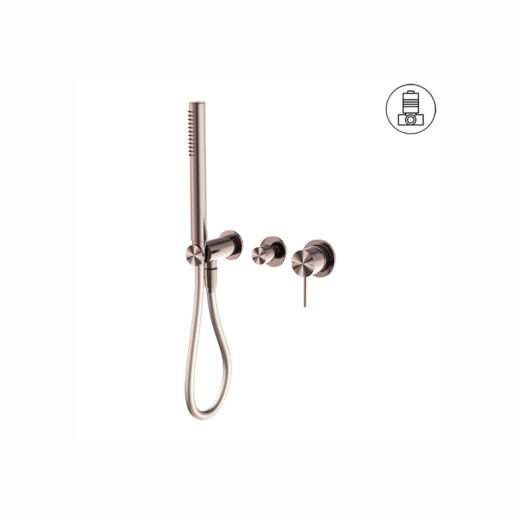 Mecca Shower Mixer Divertor System Separate Back Plate Brushed Bronze gallery detail image