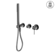 Mecca Shower Mixer Divertor System Separate Back Plate Gun Metal gallery detail image