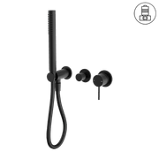 Mecca Shower Mixer Divertor System Separate Back Plate Matte Black gallery detail image