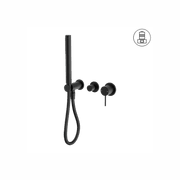 Mecca Shower Mixer Divertor System Separate Back Plate Matte Black gallery detail image