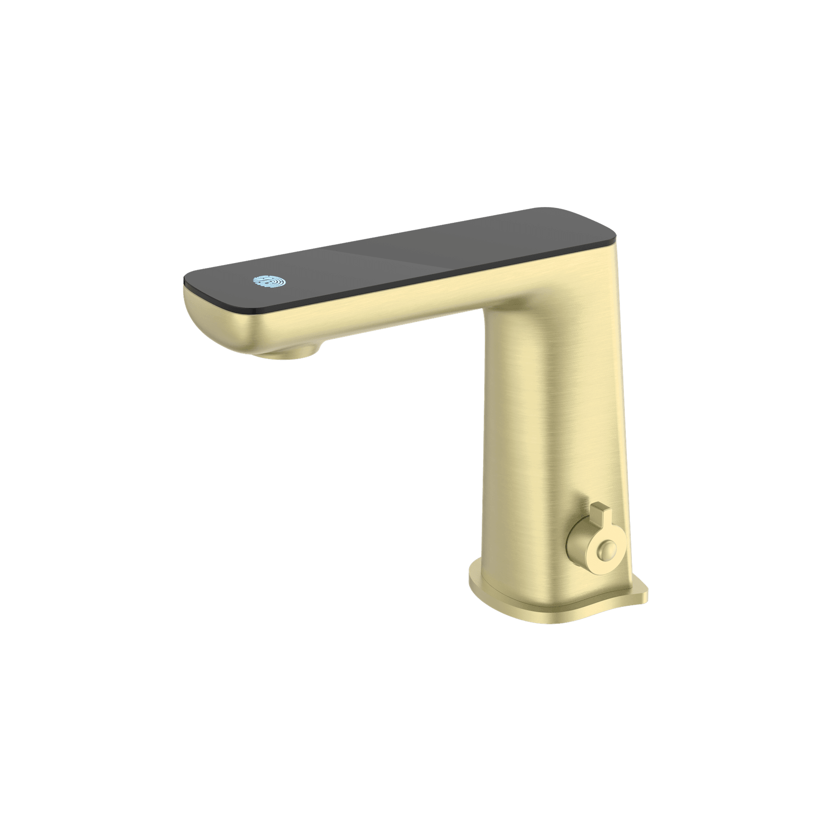 Claudia Sensor Mixer With Black Top Display Brushed Gold gallery detail image