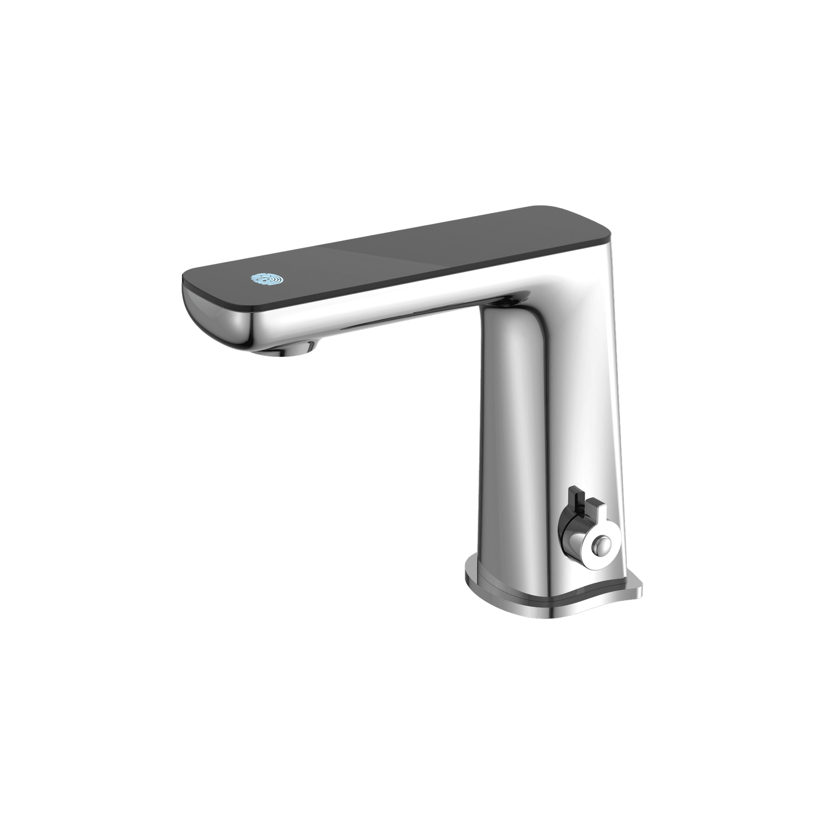 Claudia Sensor Mixer With Black Top Display Chrome gallery detail image