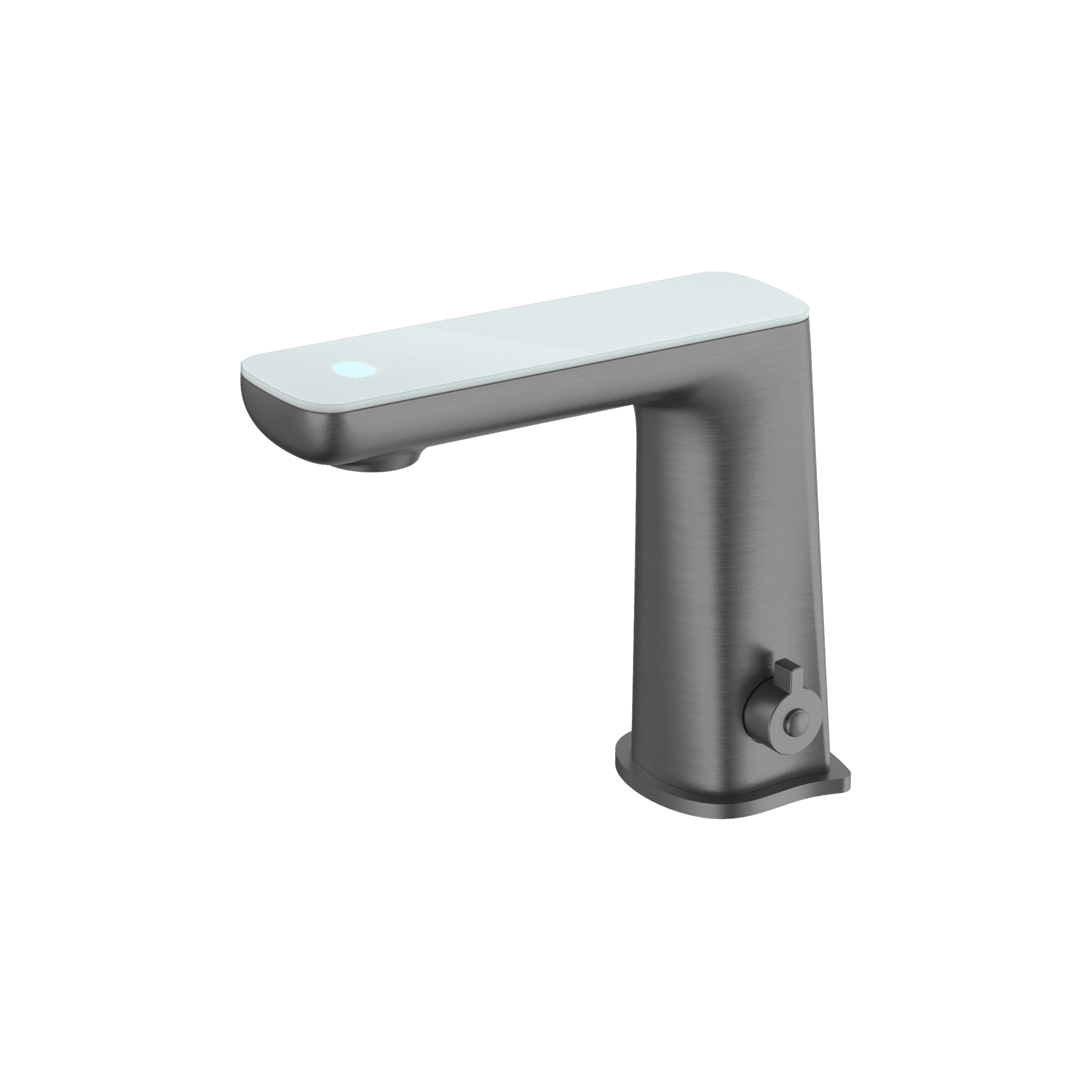 Claudia Sensor Mixer With White Top Display Gun Metal gallery detail image