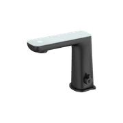 Claudia Sensor Mixer With White Top Display Matte Black gallery detail image