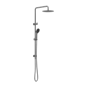 Round Project Twin Shower Gun Metal gallery detail image