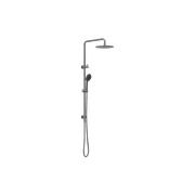 Round Project Twin Shower Gun Metal gallery detail image