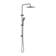 Square Project Twin Shower Gun Metal gallery detail image