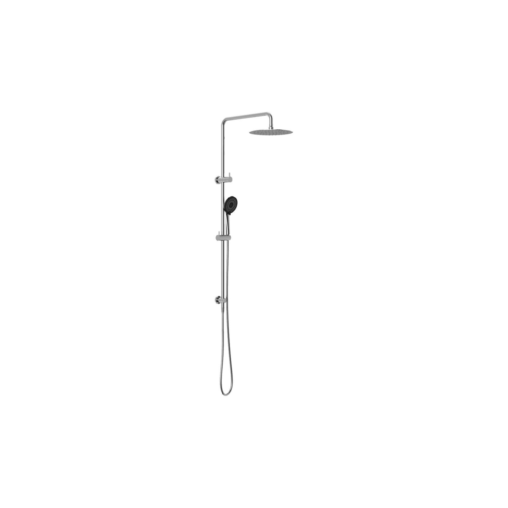 Round Project Twin Shower 4 Star Rating Chrome gallery detail image