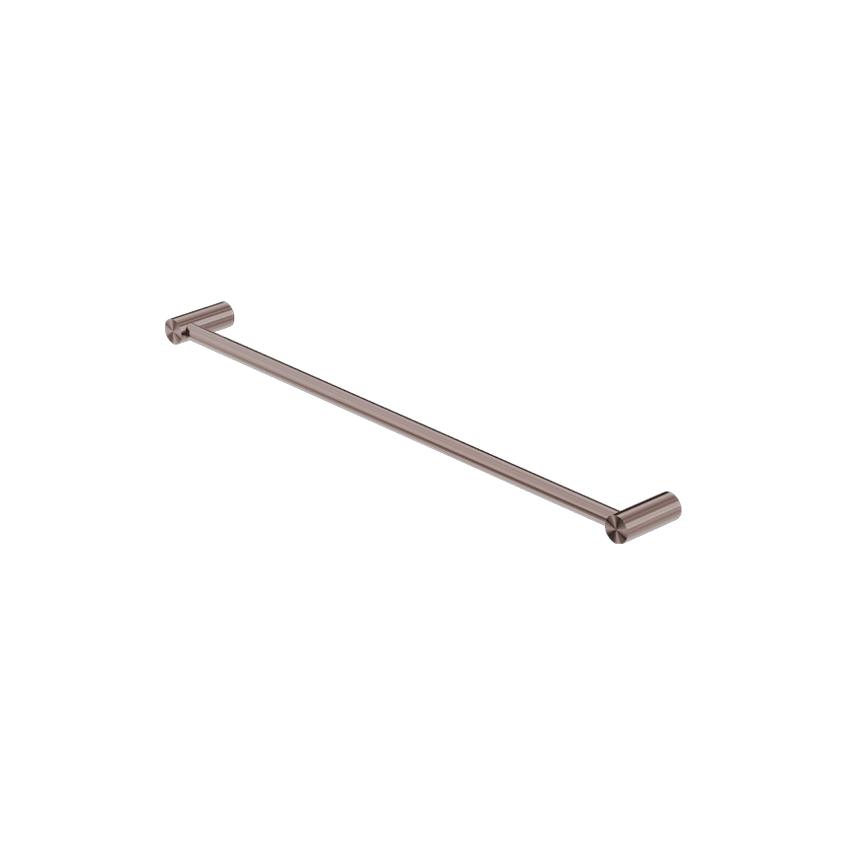 New Mecca Single Towel Rail 800mm Brushed Bronze gallery detail image